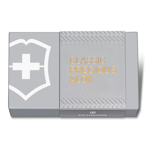 Нож-брелок Victorinox Classic SD Precious Alox, 58 мм, 5 функций, "Brass Gold" (подар. упаковка) 0.6221.408G от прозводителя Victorinox
