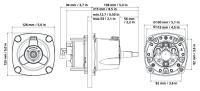 Помпа рулевая гидравлическая 18 куб.см UP18F от прозводителя Ultraflex