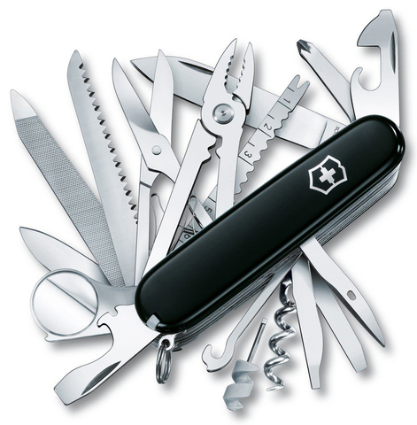 Нож Victorinox SwissChamp, 91 мм, 33 функции, черный 1.6795.3 от прозводителя Victorinox