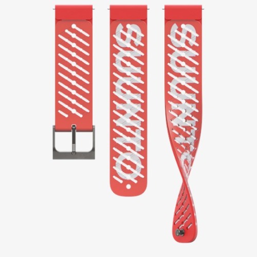 Силиконовый ремешок Suunto Athletic 5 22 мм Lava Red S+M, красный SS050962000 от прозводителя Suunto 