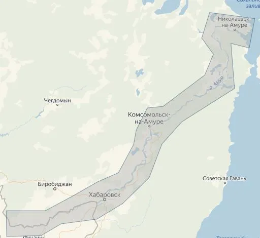 Карта глубин C-Map — Амур, Амгунь, Тунгуска, Дальний Восток RS-Y505 от прозводителя C-MAP