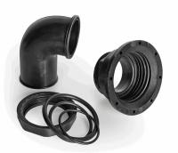 Патрубок заливной 38мм. 90 град, пластик 43374 от прозводителя Nuova Rade