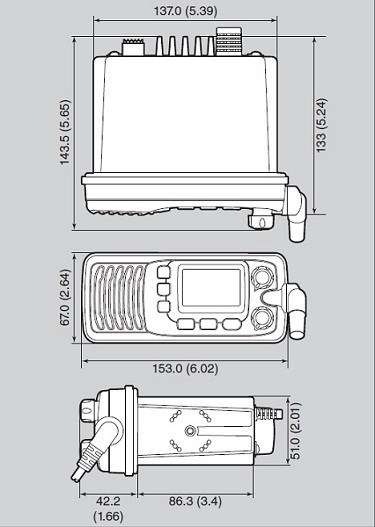 Морская бортовая радиостанция Icom IC-M200 IC-M200 от прозводителя ICOM