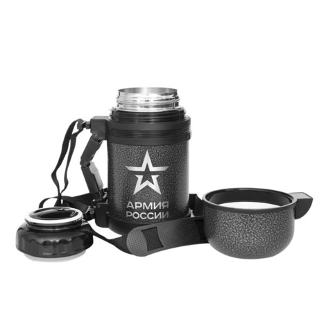 Термос универсальный (для еды и напитков) Thermos Армия России "Армейский" (0,8 литра), серый 644923 от прозводителя Thermos