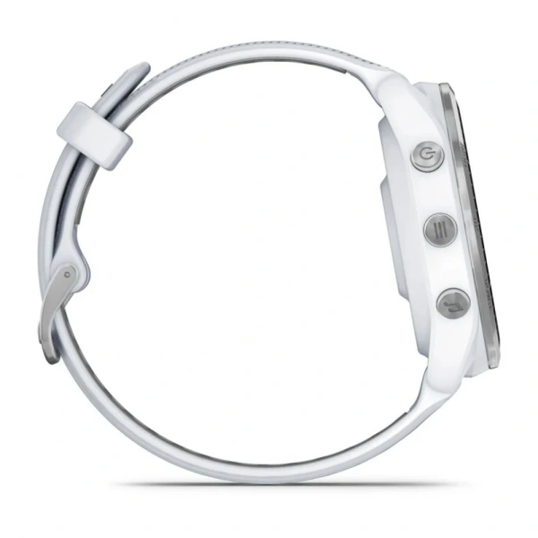 Garmin Forerunner 965 - | Titanium Bezel with Whitestone Case and Whitestone/Powder Grey Silicone Band