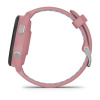 Garmin Forerunner 265s - 42 мм | Black Bezel with Light Pink Case and Light Pink/Powder Grey Silicone Band