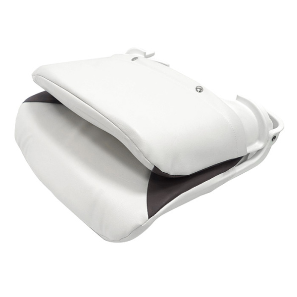 Сиденье пластмассовое складное с подложкой Deluxe All Weather Seat, бело-чёрное 75113WC от прозводителя Newstarmarine
