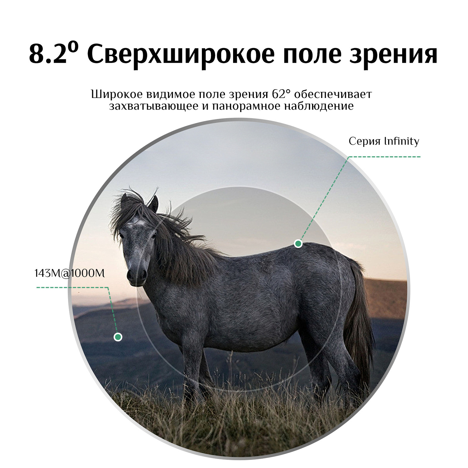 Бинокль Eyeskey Infinity ED-8x50