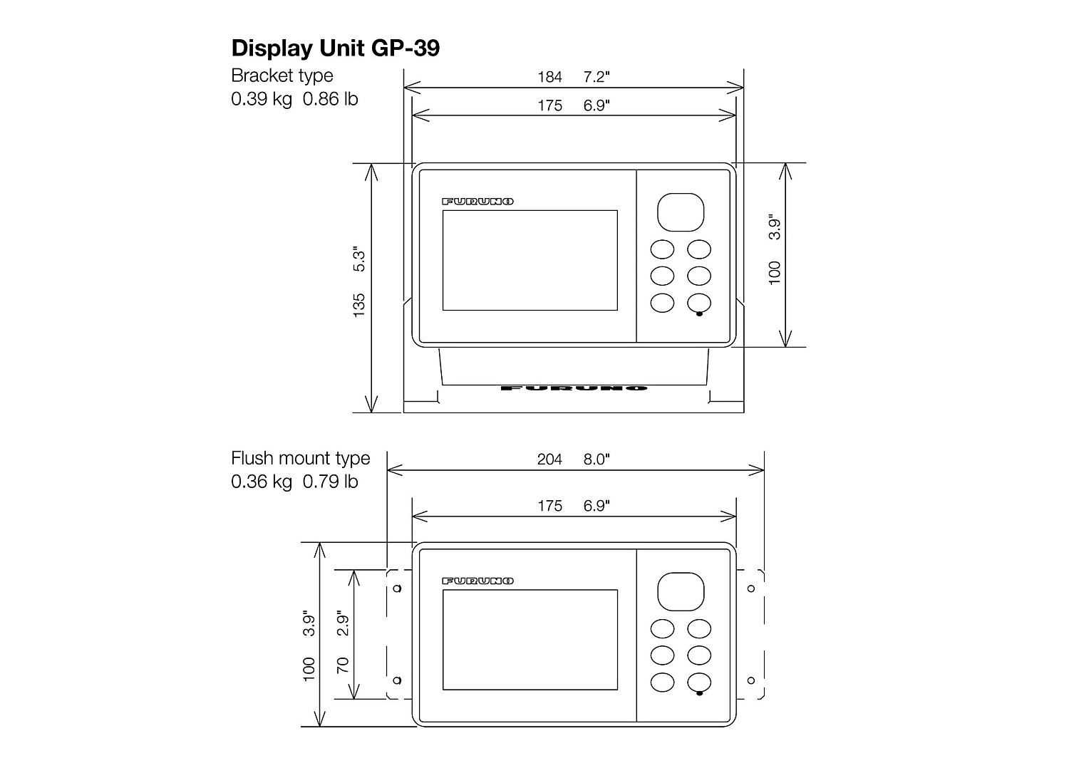 FURUNO GP 39 GPS-Receiver