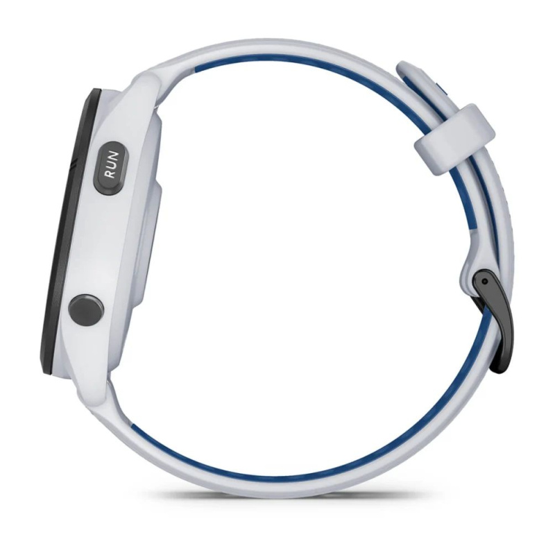 Garmin Forerunner 265 - 46 мм | Black Bezel with Whitestone Case and Whitestone/Tidal Blue Silicone Band