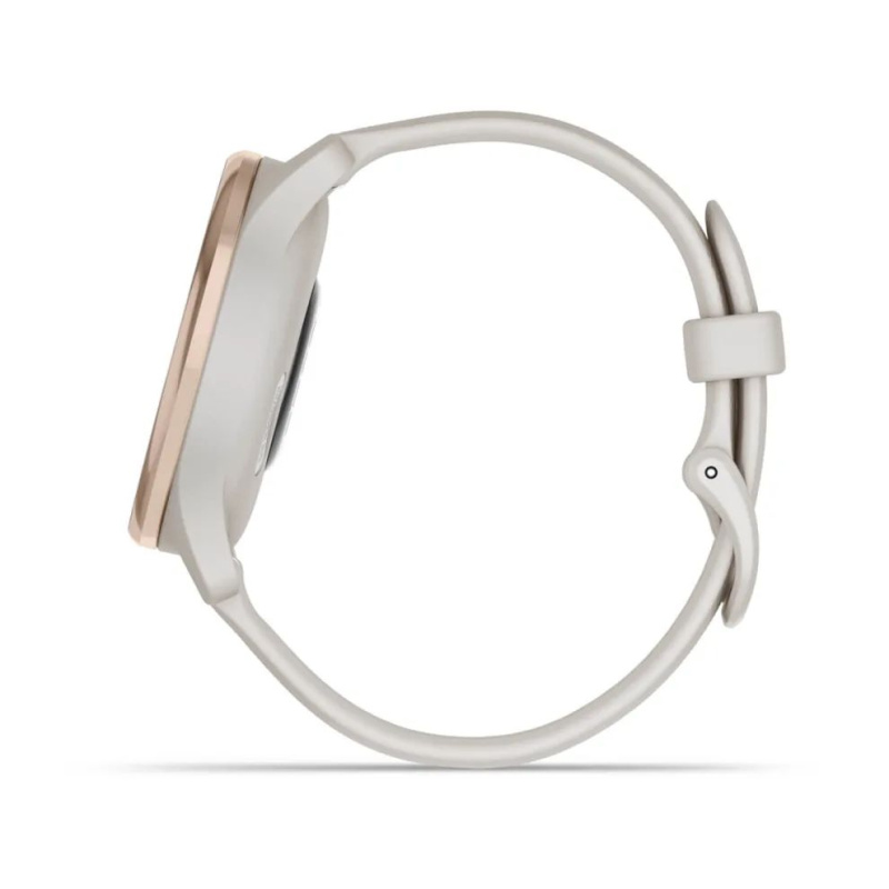 Garmin Vivomove Trend - 40 мм | Peach Gold Stainless Steel Bezel with Ivory Case and Silicone Band