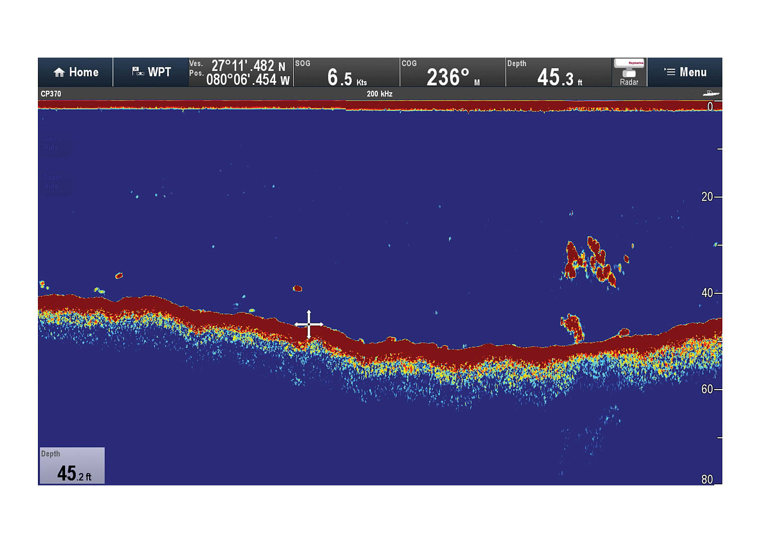 RAYMARINE CP370 Digital Sonar Unit