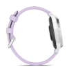 Garmin Lily 2 Active - Lily 2 Active | Silver with Purple Jasmine Silicone Band