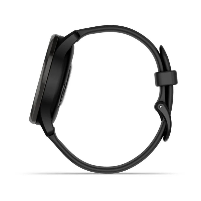 Garmin Vivomove Trend - 40 мм | Slate stainless steel bezel with black case and silicone band
