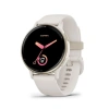 Garmin Vivoactive 5 | Cream Gold Aluminum Bezel with Ivory Case and Silicone Band