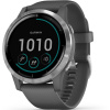 Garmin Vivoactive 4 - 45 мм | Shadow Grey with Silver Hardware