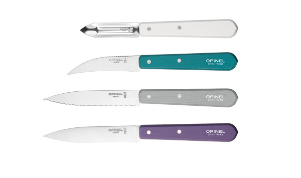 Набор ножей Opinel Les Essentiels Art deco, нержавеющая сталь, (4 шт./уп.), 001939 001939 от прозводителя Opinel